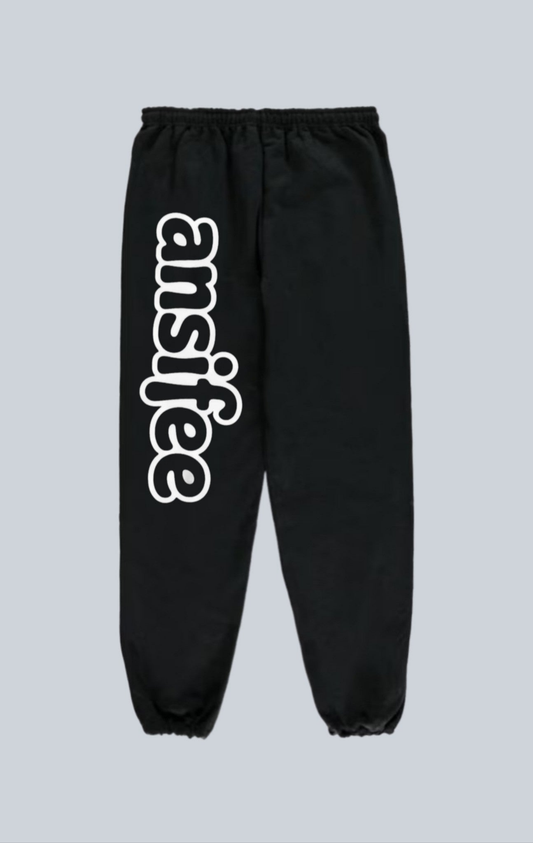 Printed front to back on right leg. 